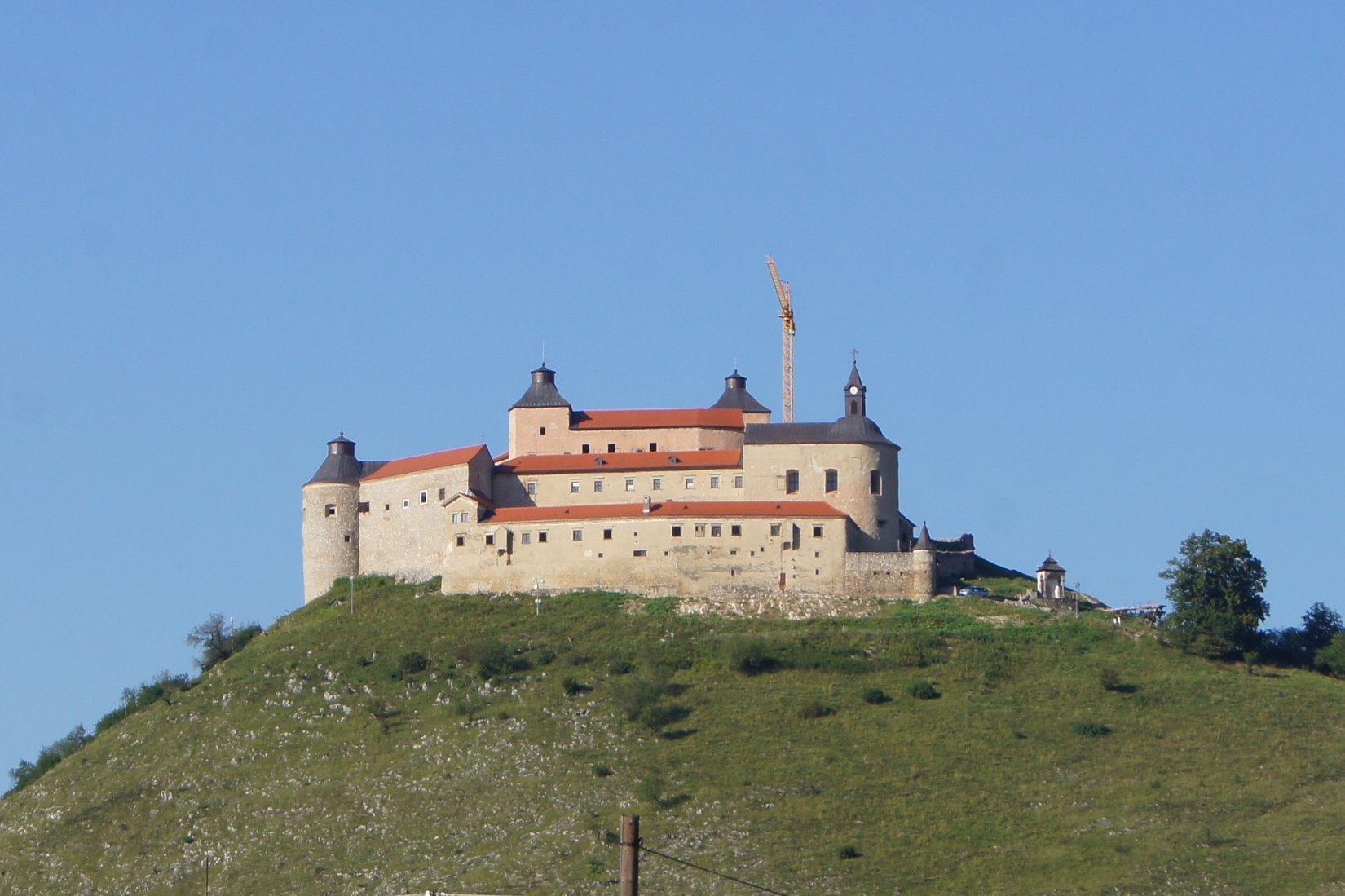 Krásna Hôrka Castle near Rožňava in sunny weather
