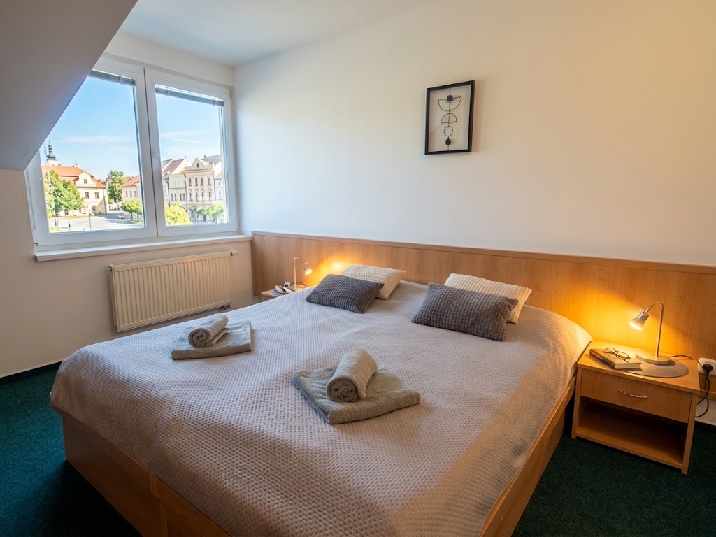 Barrier-free double room at Ubytovanie KRAS
